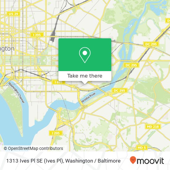 1313 Ives Pl SE (Ives Pl), Washington, DC 20003 map