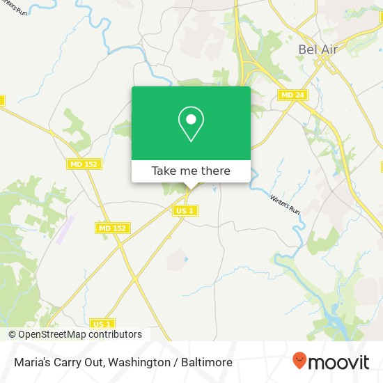 Mapa de Maria's Carry Out, 1325 Baltimore Pike