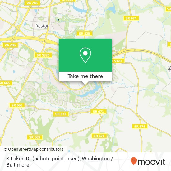 S Lakes Dr (cabots point lakes), Reston, VA 20191 map