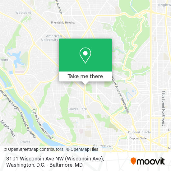 3101 Wisconsin Ave NW map