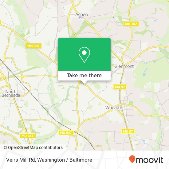 Veirs Mill Rd, Silver Spring (WHEATON), MD 20902 map