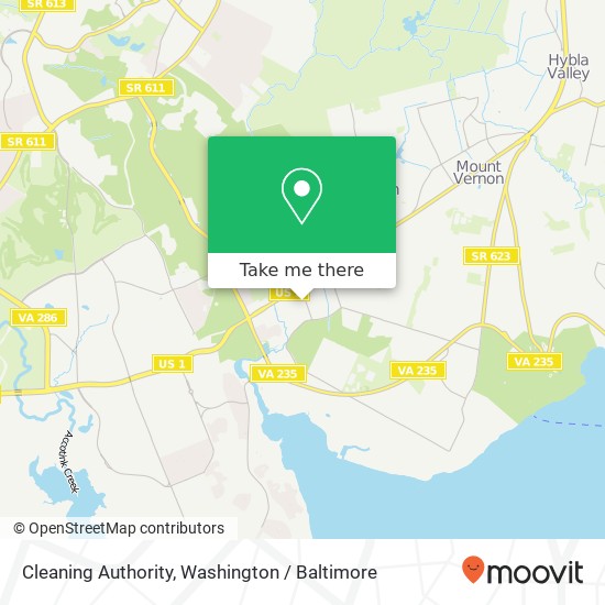 Mapa de Cleaning Authority, 8808 Pear Tree Village Ct