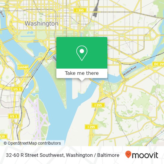 32-60 R Street Southwest map