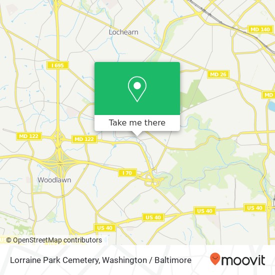 Mapa de Lorraine Park Cemetery, 5608 Dogwood Rd