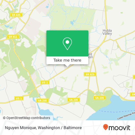 Mapa de Nguyen Monique, 8492 Richmond Hwy