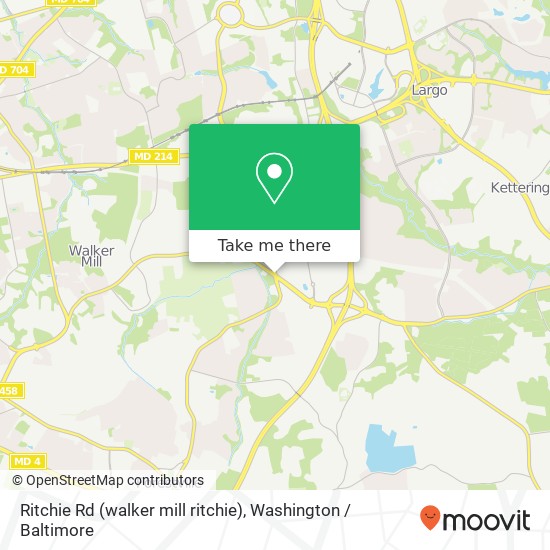 Mapa de Ritchie Rd (walker mill ritchie), Capitol Heights, MD 20743