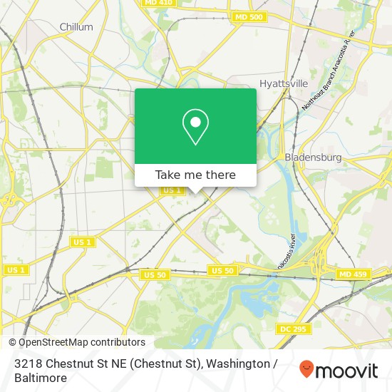 3218 Chestnut St NE (Chestnut St), Washington, DC 20018 map