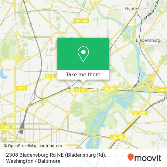 2308 Bladensburg Rd NE (Bladensburg Rd), Washington, DC 20018 map