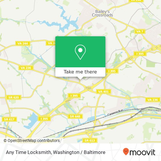 Mapa de Any Time Locksmith, 4809 Beauregard St
