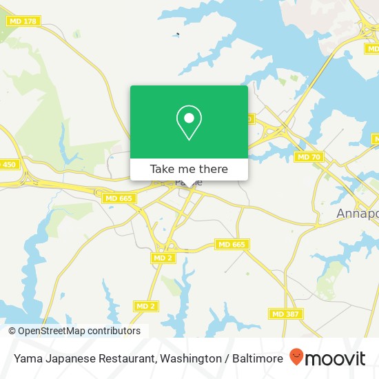 Mapa de Yama Japanese Restaurant, 2049 West St