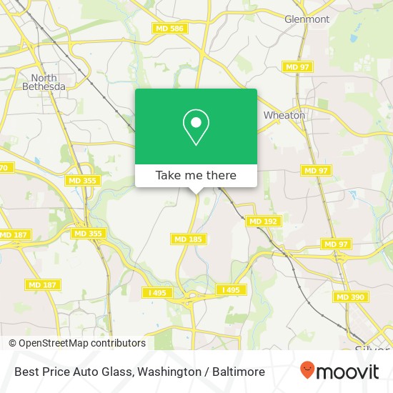 Best Price Auto Glass, 10302 Connecticut Ave map