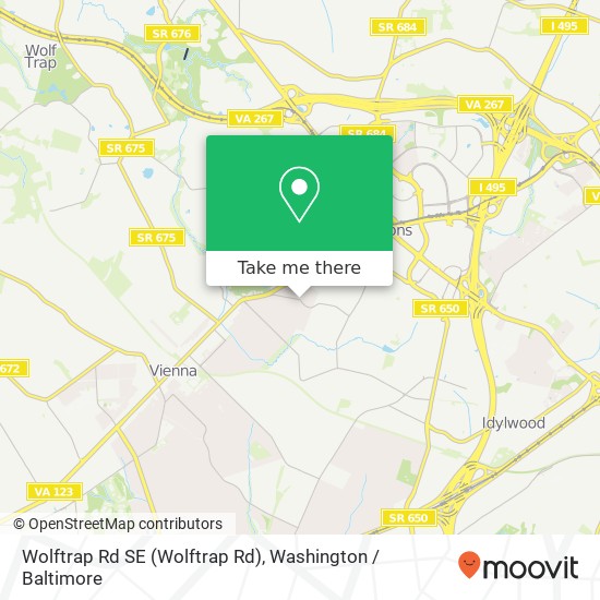 Wolftrap Rd SE (Wolftrap Rd), Vienna, VA 22182 map