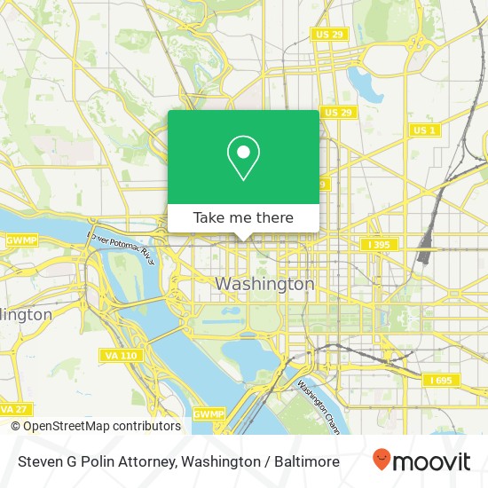 Steven G Polin Attorney, 1712 I St NW map