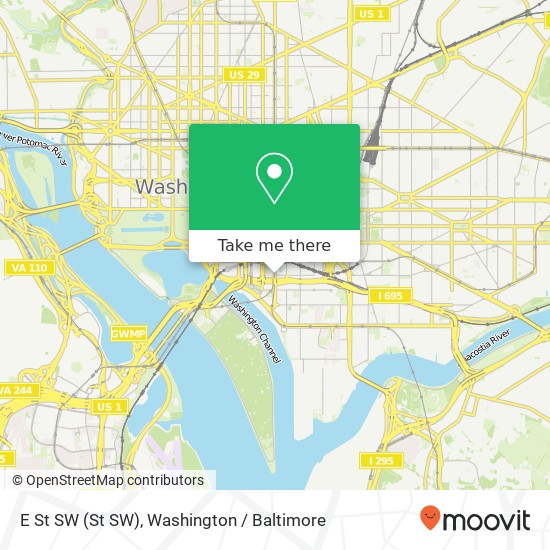 E St SW (St SW), Washington, DC 20024 map