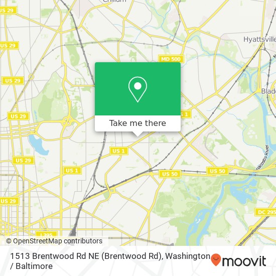 1513 Brentwood Rd NE (Brentwood Rd), Washington, DC 20018 map
