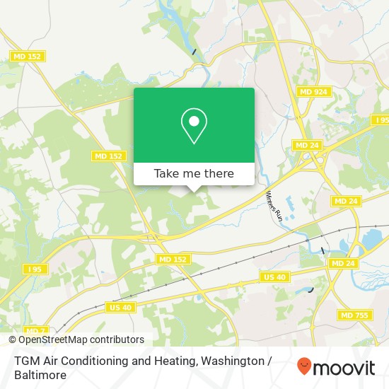 Mapa de TGM Air Conditioning and Heating, 3608 Clayton Rd