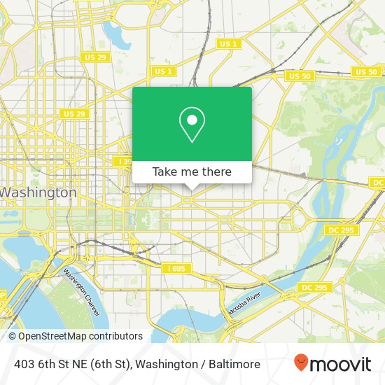 403 6th St NE (6th St), Washington, DC 20002 map