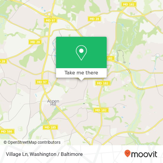 Mapa de Village Ln, Silver Spring, MD 20906