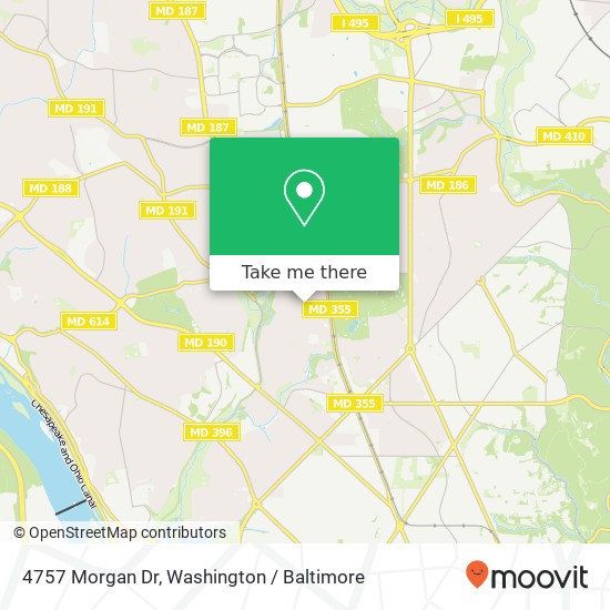 Mapa de 4757 Morgan Dr, Chevy Chase (Chevy), MD 20815