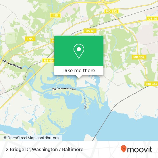 Mapa de 2 Bridge Dr, Joppa, MD 21085