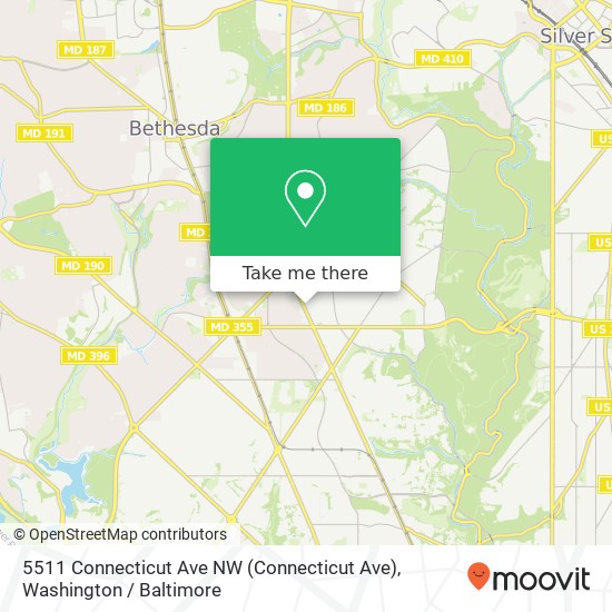 5511 Connecticut Ave NW (Connecticut Ave), Washington, DC 20015 map