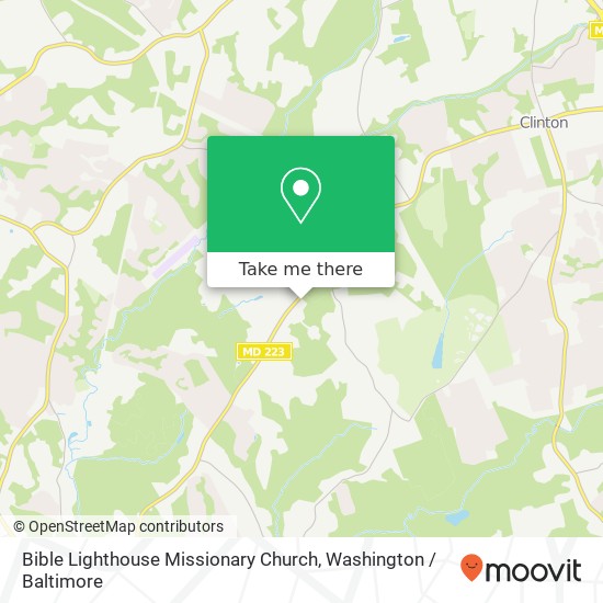 Mapa de Bible Lighthouse Missionary Church, 10660 Piscataway Rd