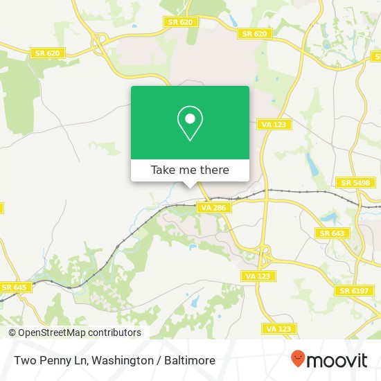 Mapa de Two Penny Ln, Fairfax Station, VA 22039