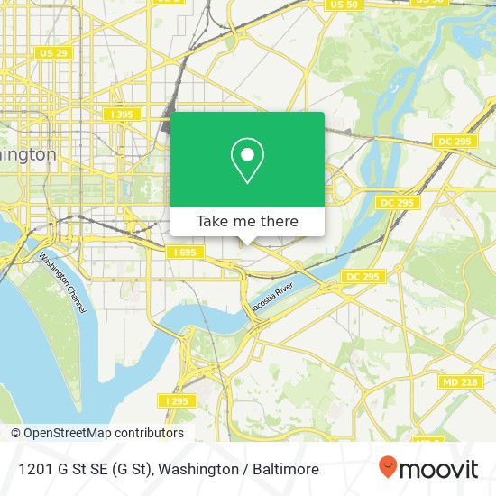 1201 G St SE (G St), Washington, DC 20003 map