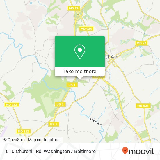 610 Churchill Rd, Bel Air, MD 21014 map