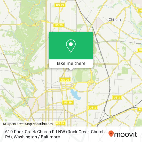 610 Rock Creek Church Rd NW (Rock Creek Church Rd), Washington, DC 20010 map