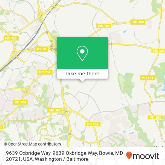 9639 Oxbridge Way, 9639 Oxbridge Way, Bowie, MD 20721, USA map