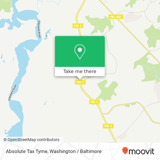 Absolute Tax Tyme, 10339 Southern Maryland Blvd map