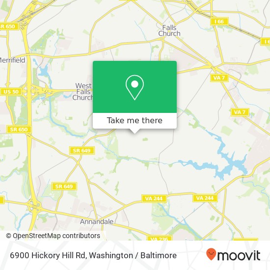 6900 Hickory Hill Rd, Falls Church, VA 22042 map