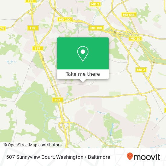 Mapa de 507 Sunnyview Court, 507 Sunnyview Ct, Millersville, MD 21108, USA