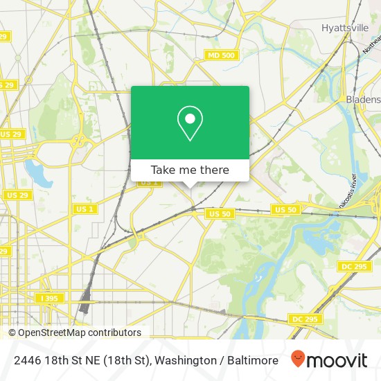2446 18th St NE (18th St), Washington, DC 20018 map
