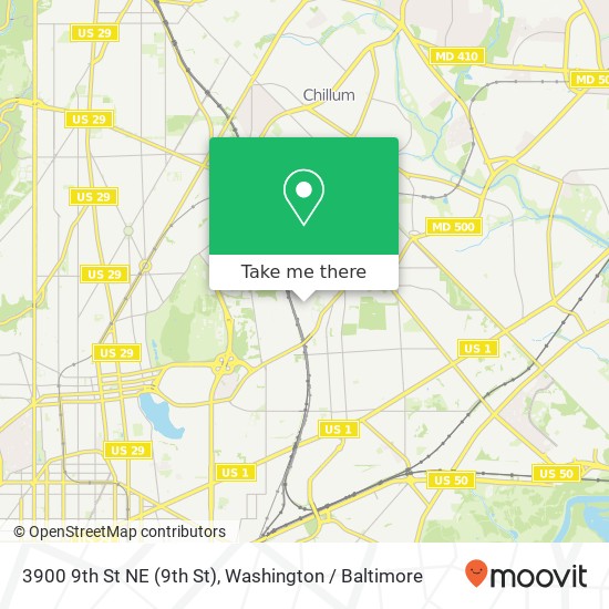 3900 9th St NE (9th St), Washington, DC 20017 map