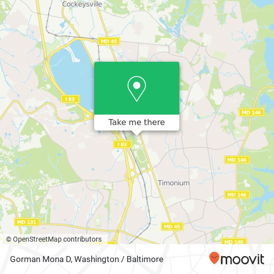 Mapa de Gorman Mona D, 2300 York Rd