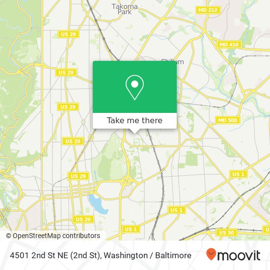 4501 2nd St NE (2nd St), Washington, DC 20011 map