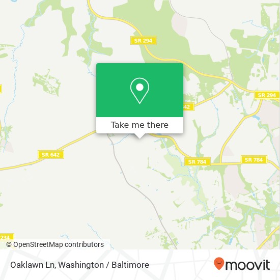 Mapa de Oaklawn Ln, Woodbridge, VA 22193