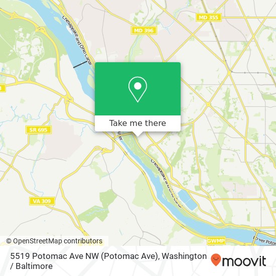 5519 Potomac Ave NW (Potomac Ave), Washington, DC 20016 map