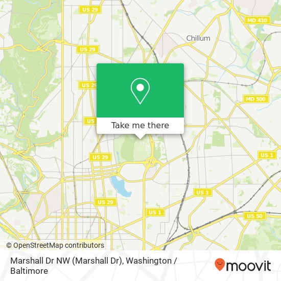 Marshall Dr NW (Marshall Dr), Washington, DC 20317 map