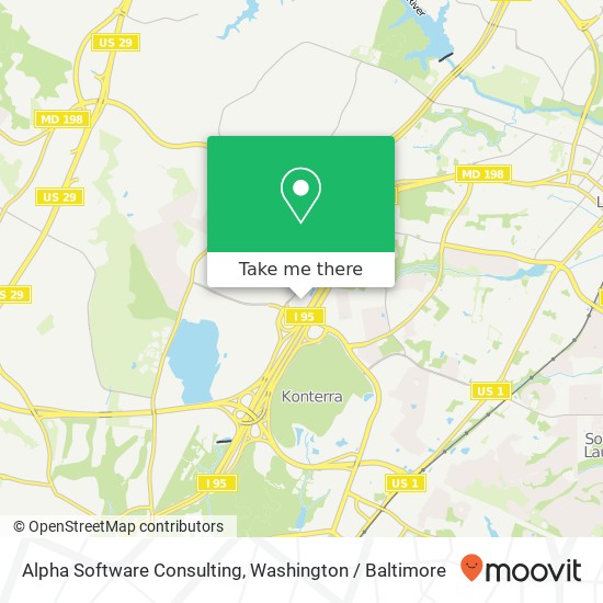 Mapa de Alpha Software Consulting, 14401 Sweitzer Ln