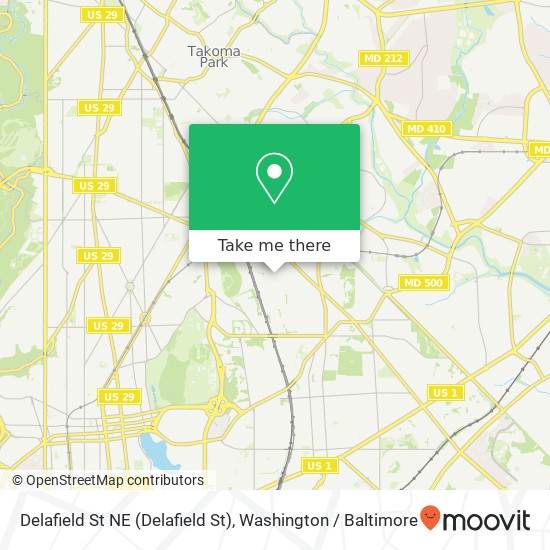 Delafield St NE (Delafield St), Washington, DC 20017 map