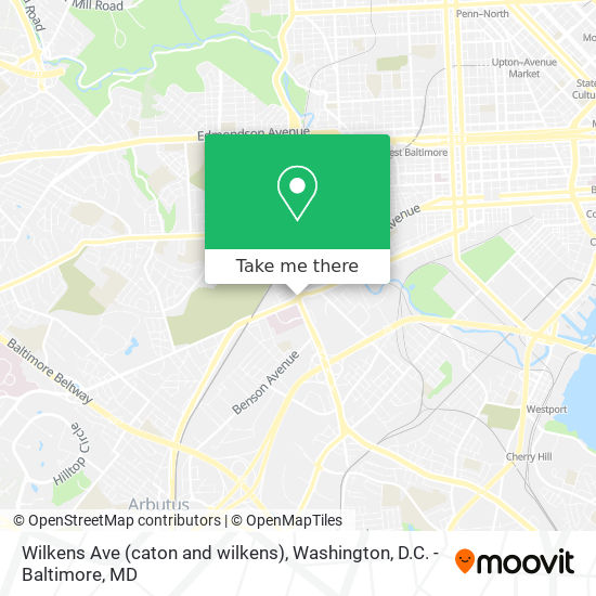 Mapa de Wilkens Ave (caton and wilkens)