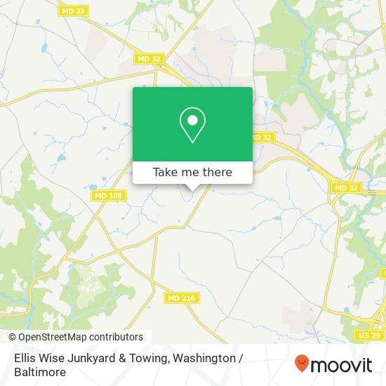 Ellis Wise Junkyard & Towing, 12046 Hall Shop Rd map