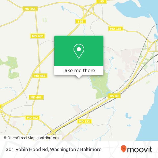 Mapa de 301 Robin Hood Rd, Havre de Grace, MD 21078