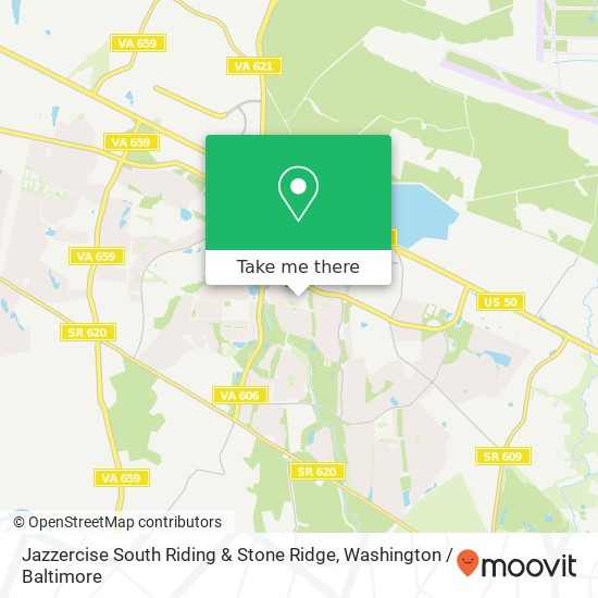 Mapa de Jazzercise South Riding & Stone Ridge, 43083 Peacock Market Plz