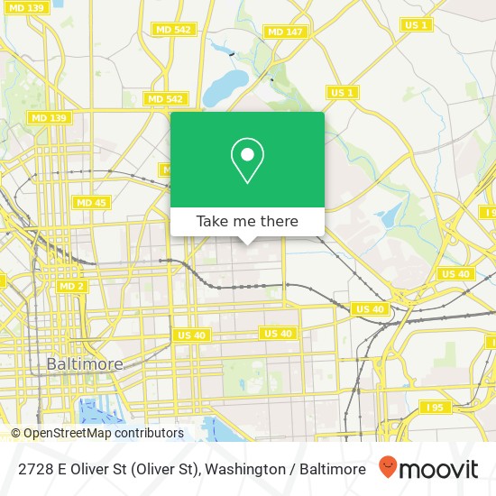 2728 E Oliver St (Oliver St), Baltimore, MD 21213 map