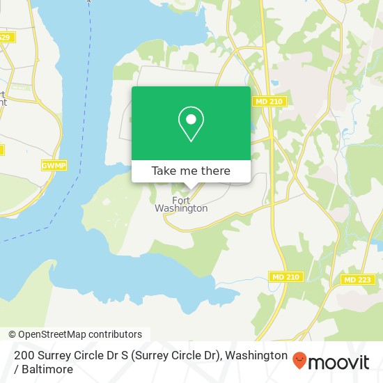 200 Surrey Circle Dr S (Surrey Circle Dr), Fort Washington, MD 20744 map