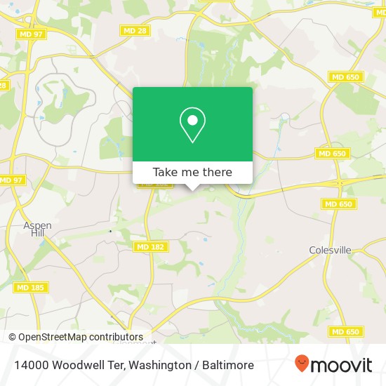 14000 Woodwell Ter, Silver Spring, MD 20906 map